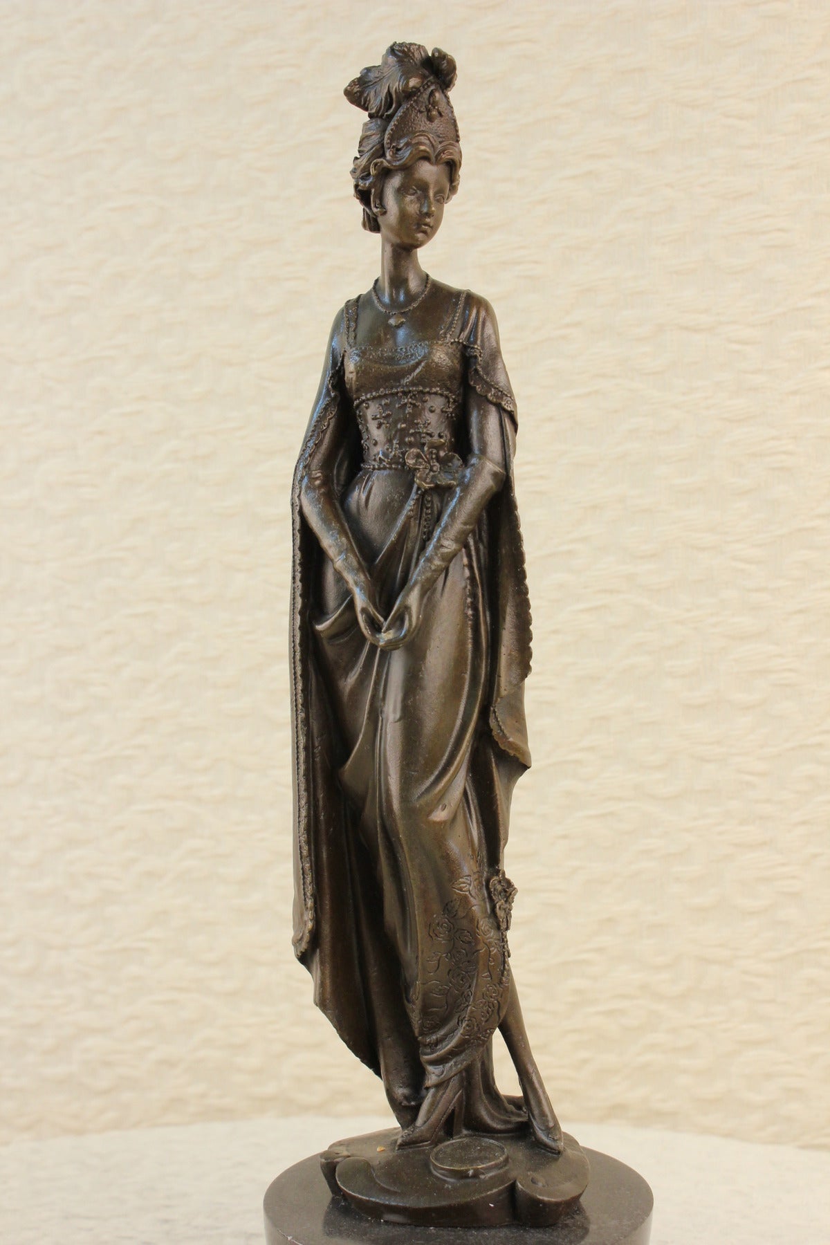 Handcrafted bronze sculpture SALE Deco Garden In Princess Royal Signed