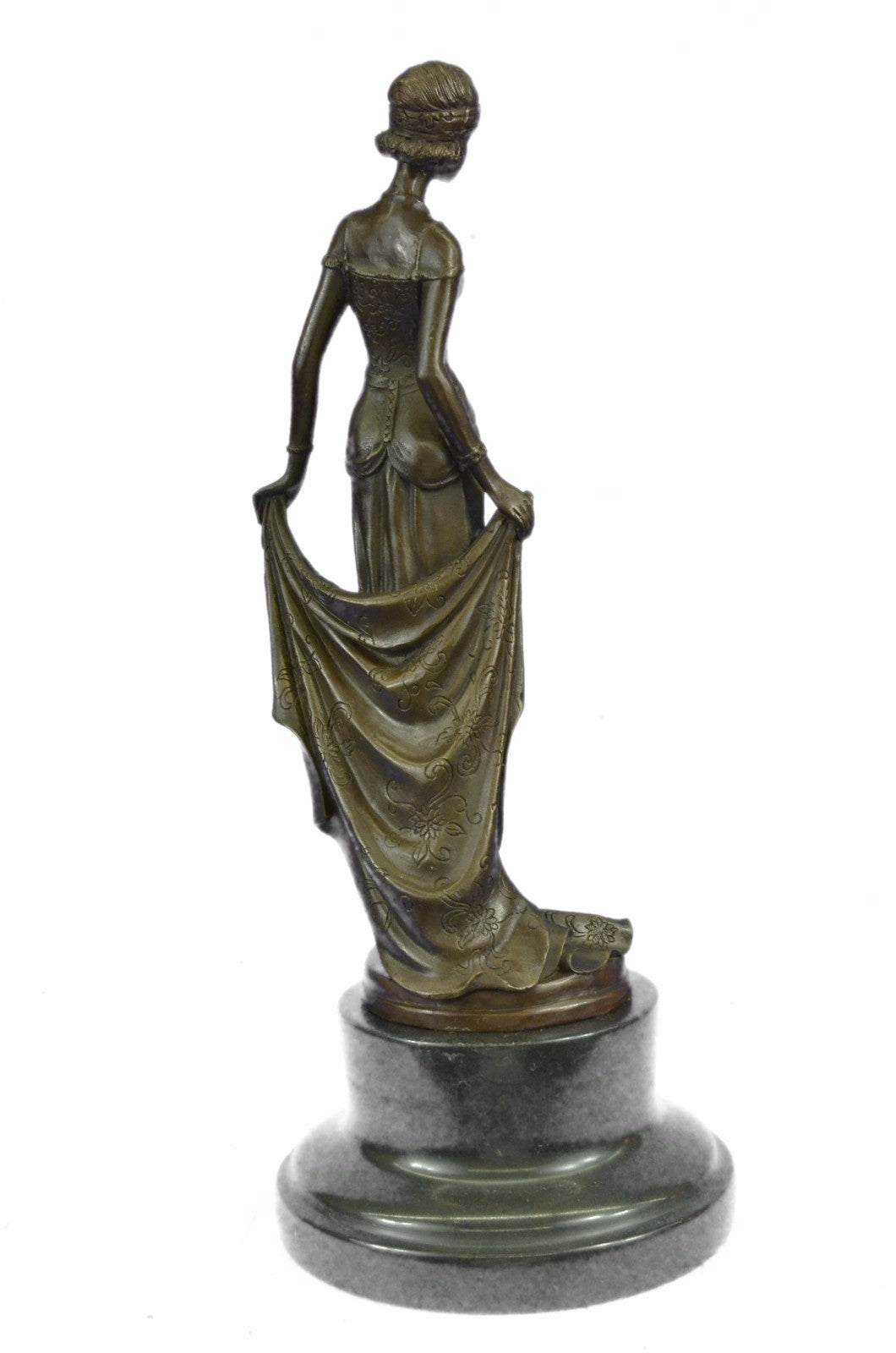 Art Deco 1920 Style Beautiful Dancer Bronze Classic Artwork Sculpture Figurine