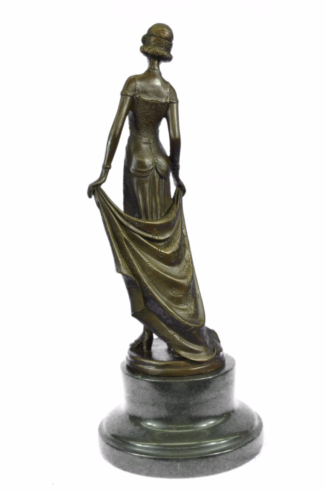 Art Deco 1920 Style Beautiful Dancer Bronze Classic Artwork Sculpture Figurine
