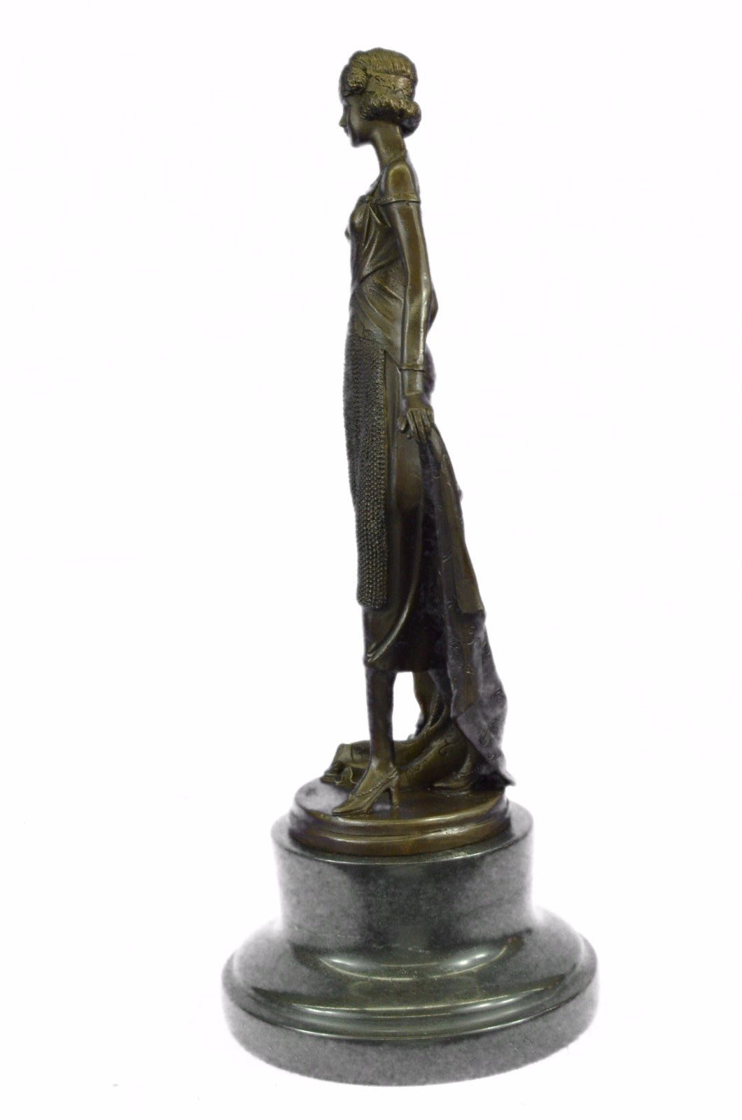 Art Deco 1920 Style Beautiful Dancer Bronze Classic Artwork Sculpture Figurine