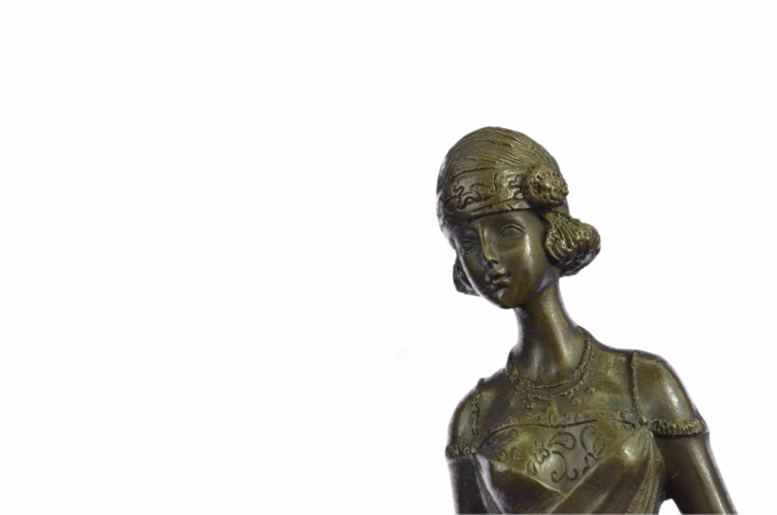 Art Deco 1920 Style Beautiful Dancer Bronze Classic Artwork Sculpture Figurine