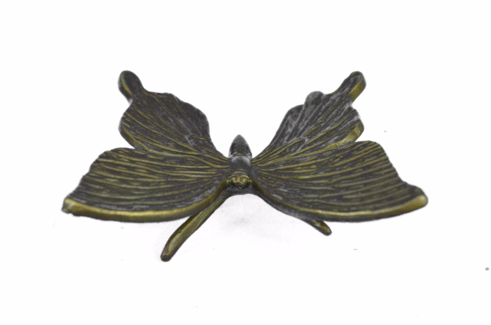 Handcrafted Vienna Bonze Butterfly Brown Patina Sculpture Paper Holder Statue