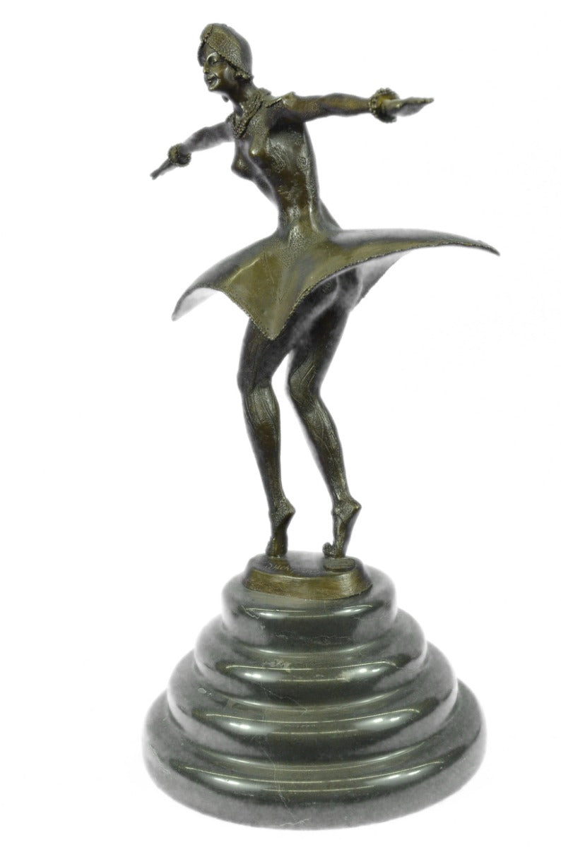 Handcrafted bronze sculpture SALE Chip By Designed Dancer European Symmetrical