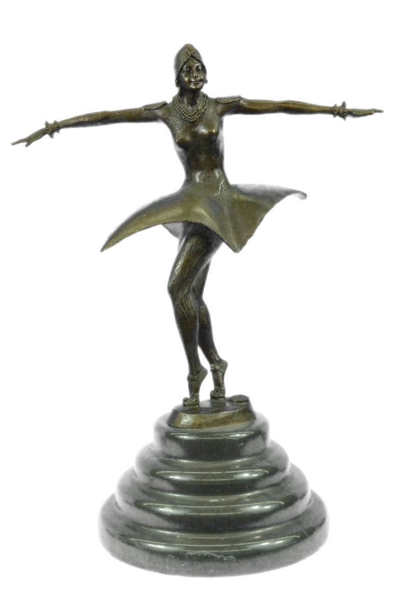 Handcrafted bronze sculpture SALE Chip By Designed Dancer European Symmetrical
