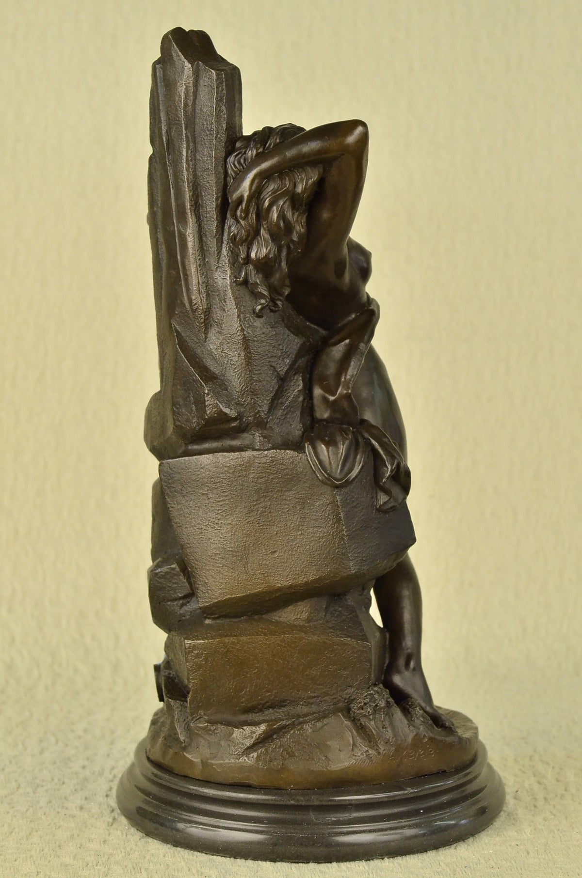 Handcrafted bronze sculpture SALE For Posing Model Nude Gorgeous Mercie Signed