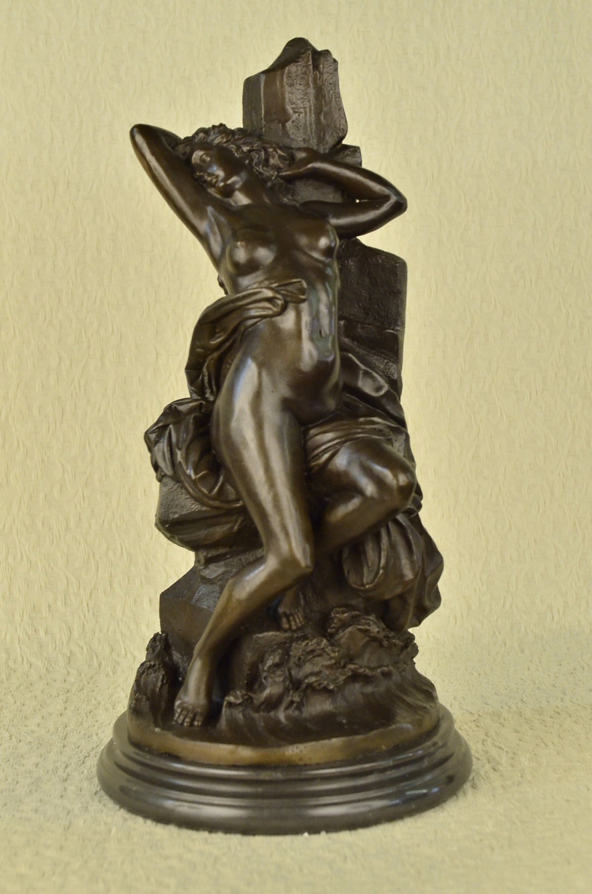 Handcrafted bronze sculpture SALE For Posing Model Nude Gorgeous Mercie Signed