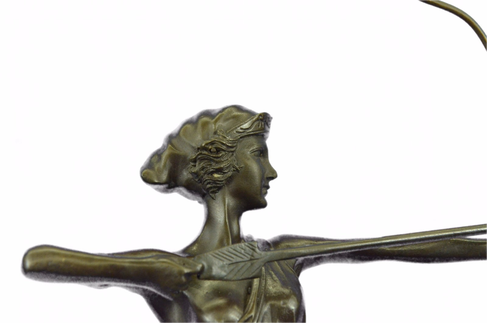 Artemis Diana Goddess of Hunt Forests Hills Moon Archery Bronze Marble Statue
