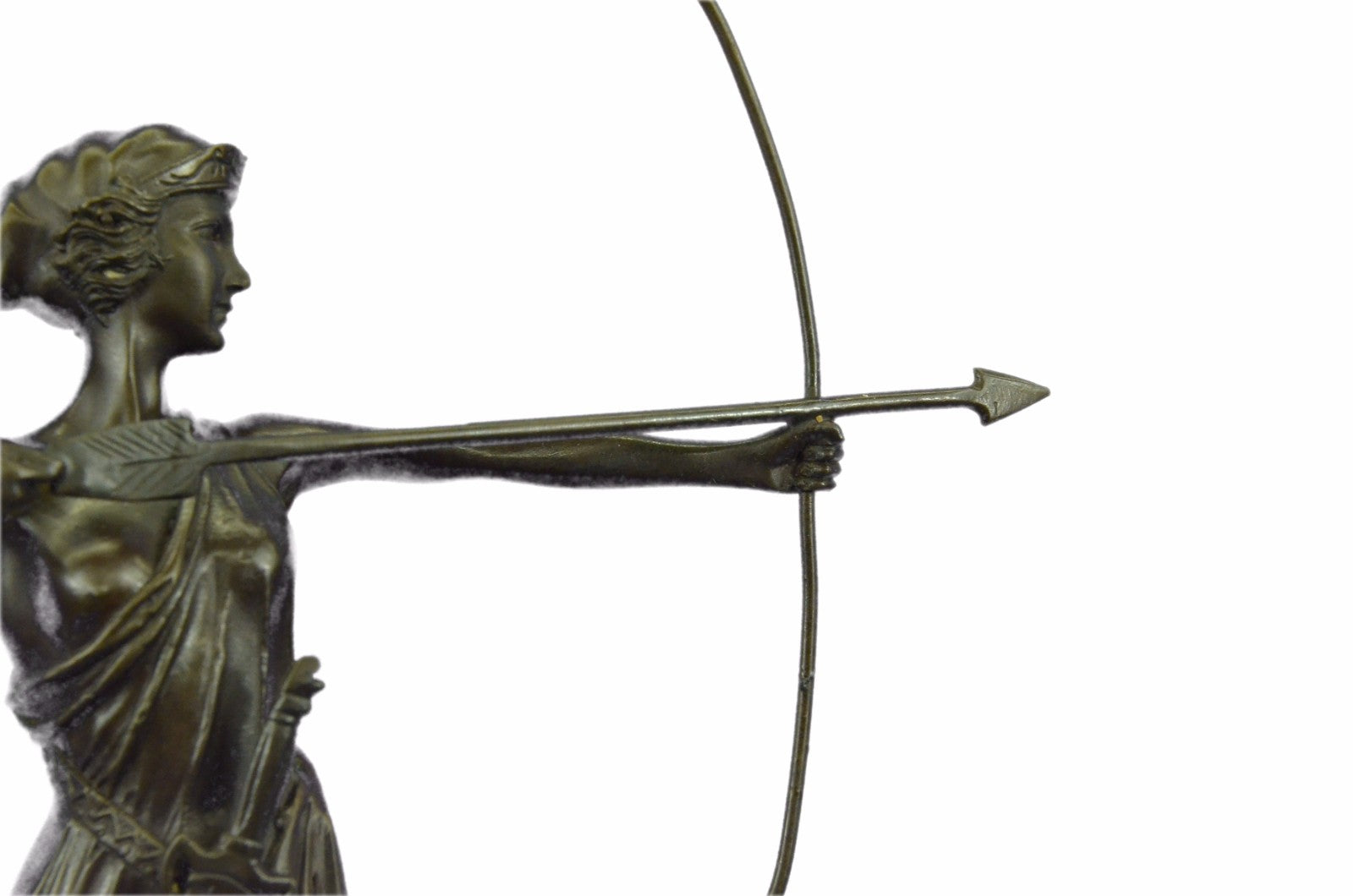Artemis Diana Goddess of Hunt Forests Hills Moon Archery Bronze Marble Statue