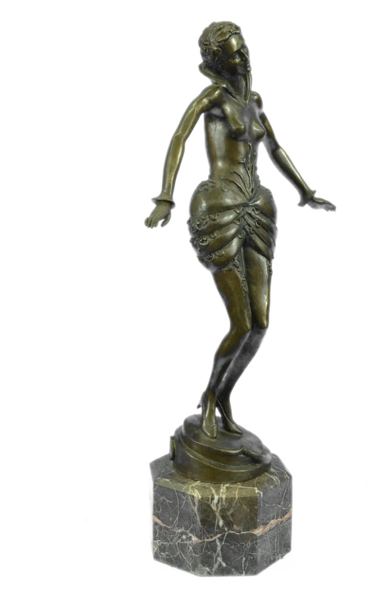 Handcrafted bronze sculpture SALE Art Erotic Signed Girl Nude Seductive Sexy Art