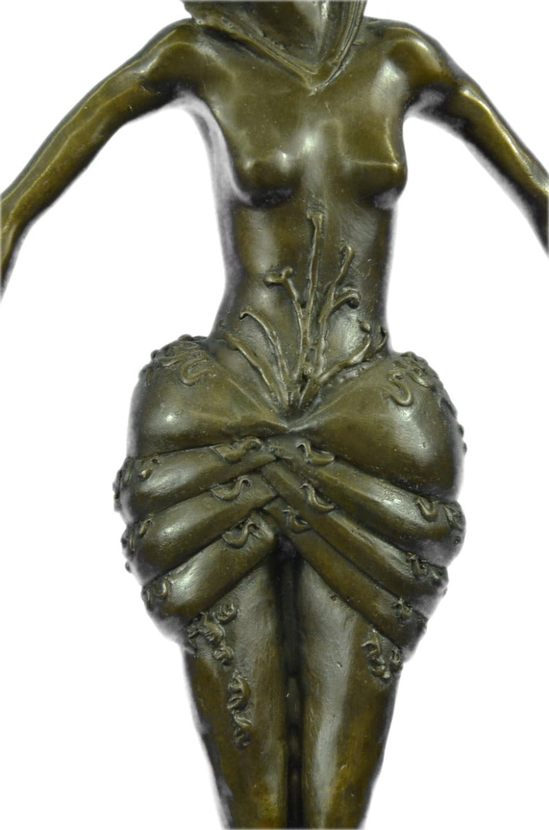 Handcrafted bronze sculpture SALE Art Erotic Signed Girl Nude Seductive Sexy Art