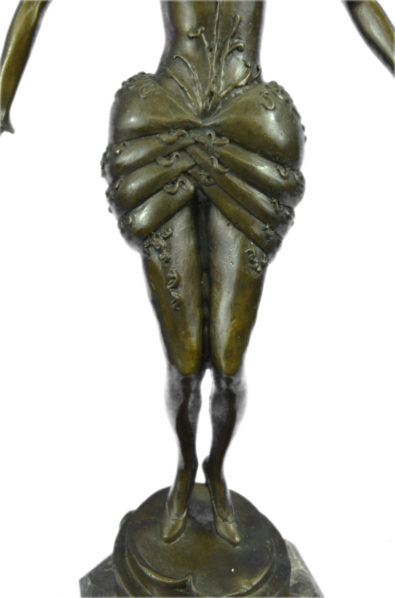 Handcrafted bronze sculpture SALE Art Erotic Signed Girl Nude Seductive Sexy Art