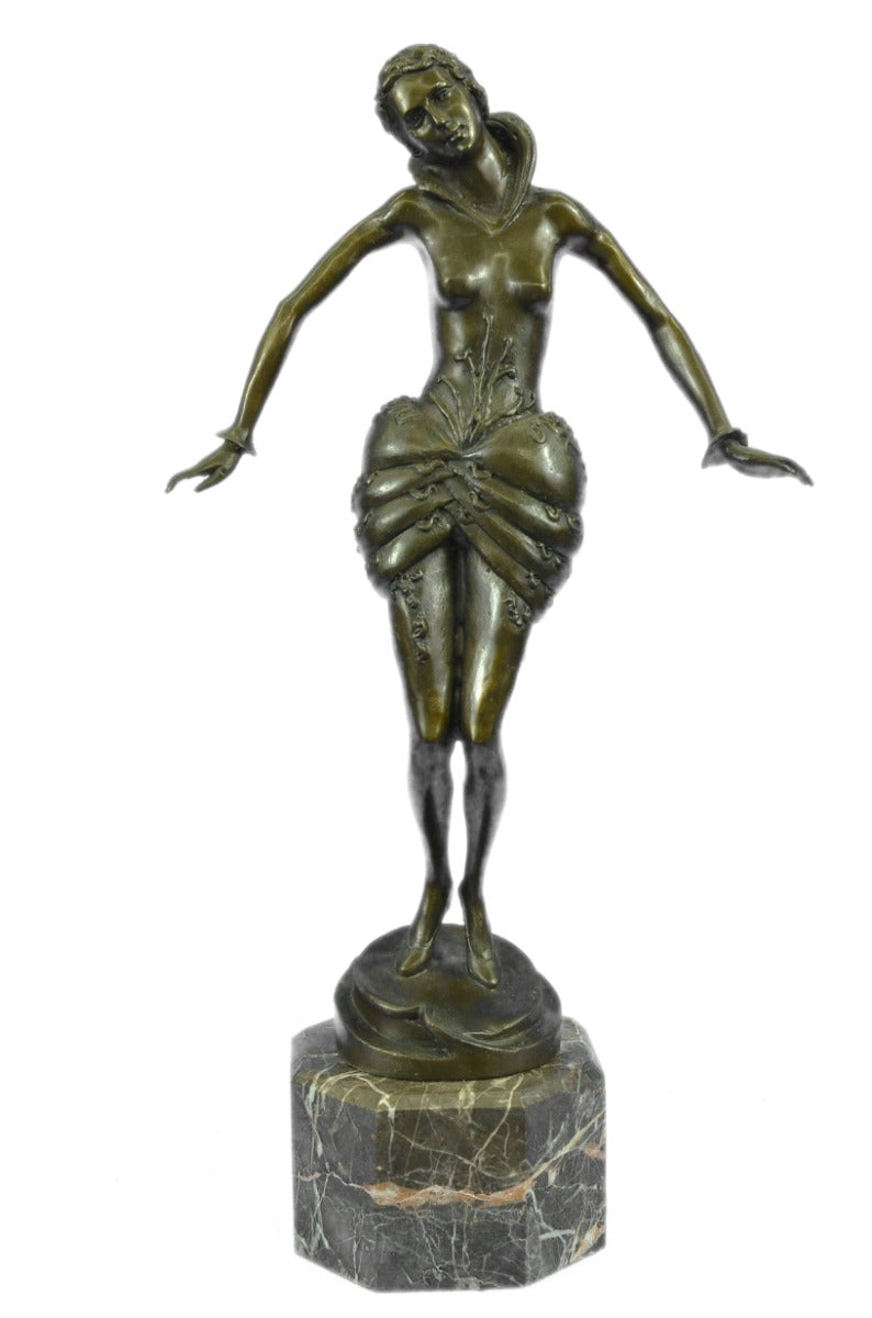Handcrafted bronze sculpture SALE Art Erotic Signed Girl Nude Seductive Sexy Art