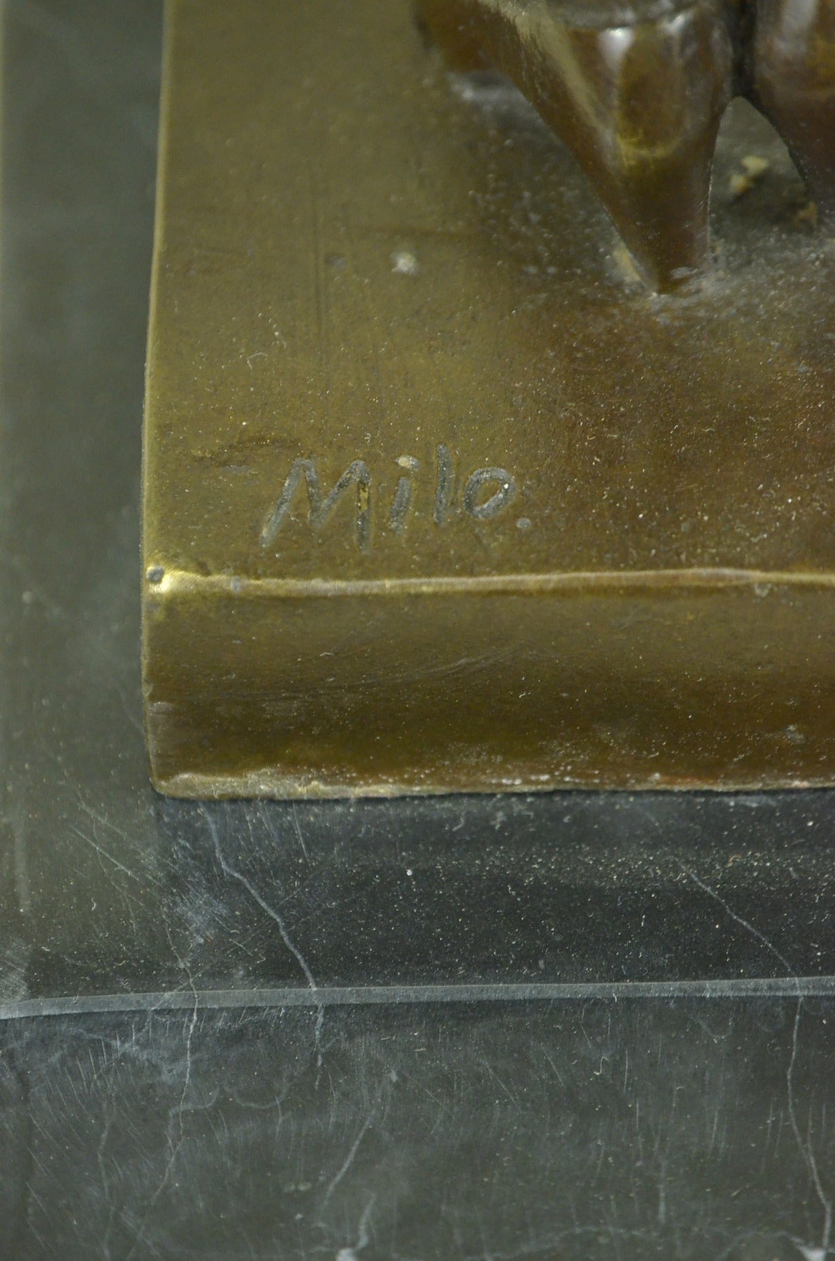 Handcrafted Bronze Sculpture – Home Base Marble “Housewife Mom” Original Signed by Milo – Perfect Gift for Mom