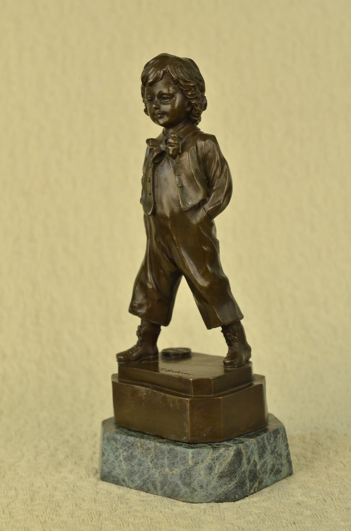Handcrafted bronze sculpture SALE Young Art Signed Buhner Edition Collector