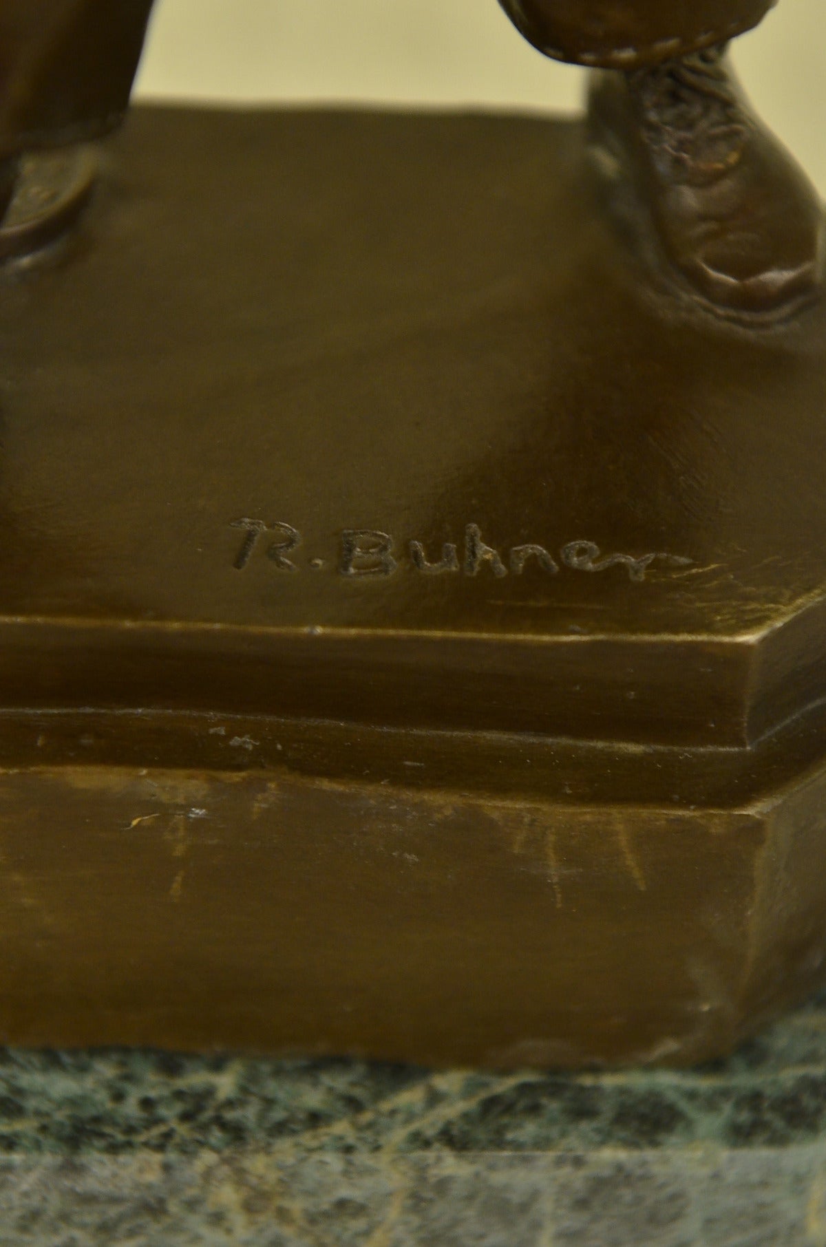 Handcrafted bronze sculpture SALE Young Art Signed Buhner Edition Collector