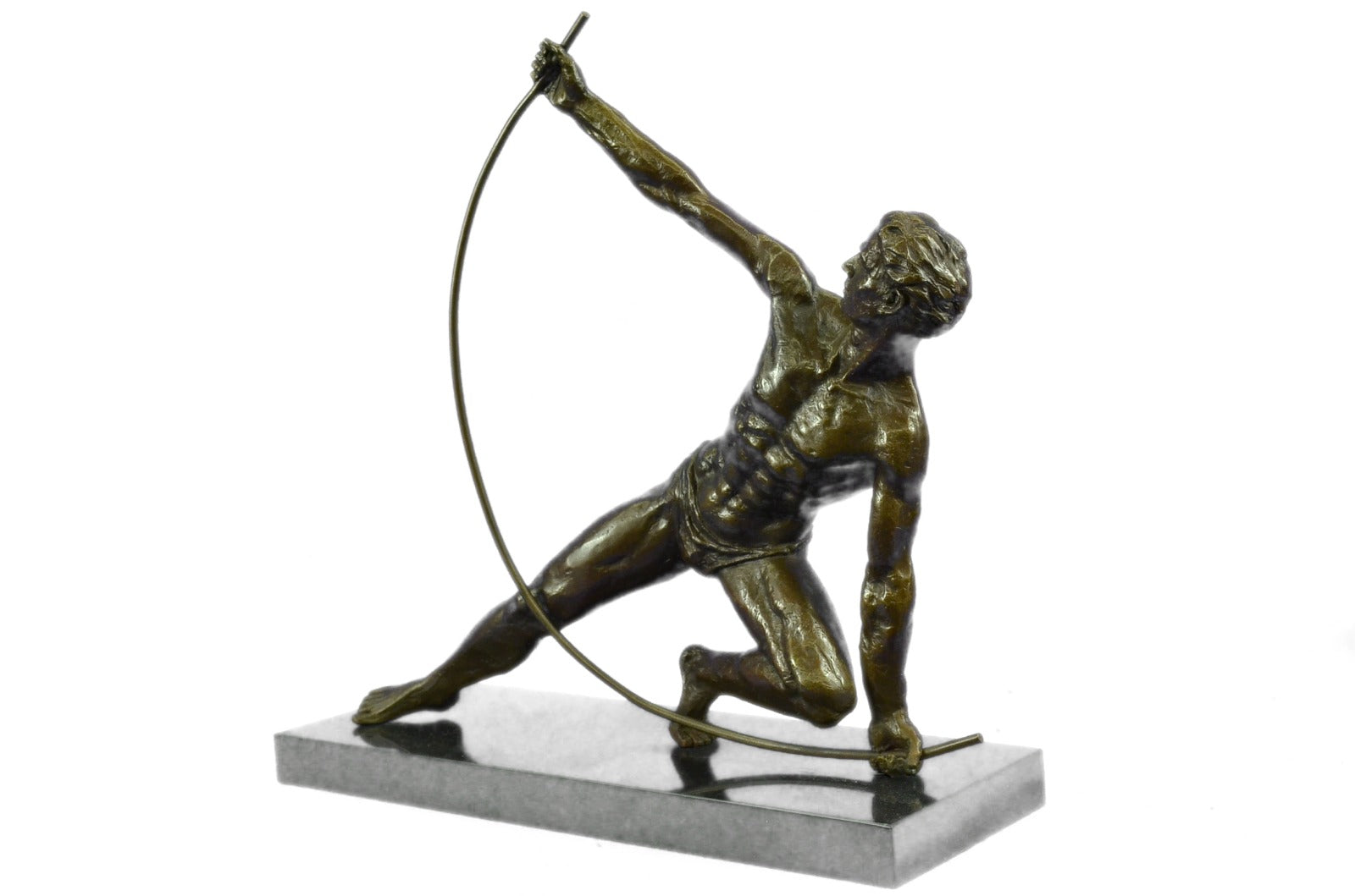 Bronze decor collectible sculpture Greek/Roman ~Vitaleh ~Nude Roman Archer Decor