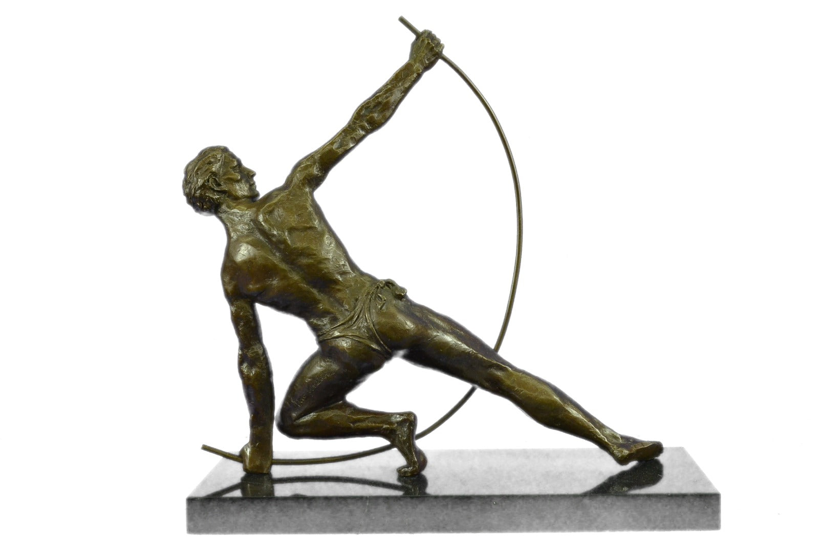 Bronze decor collectible sculpture Greek/Roman ~Vitaleh ~Nude Roman Archer Decor