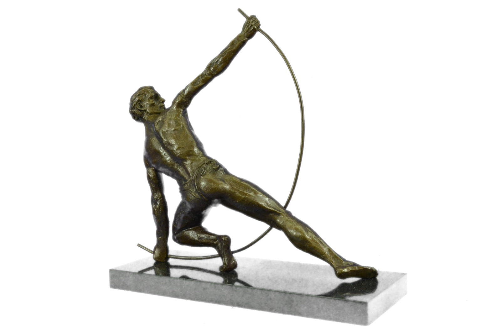 Bronze decor collectible sculpture Greek/Roman ~Vitaleh ~Nude Roman Archer Decor