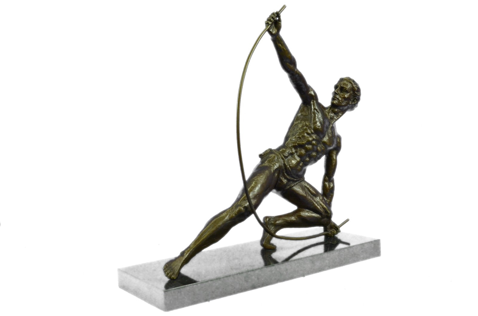 Bronze decor collectible sculpture Greek/Roman ~Vitaleh ~Nude Roman Archer Decor
