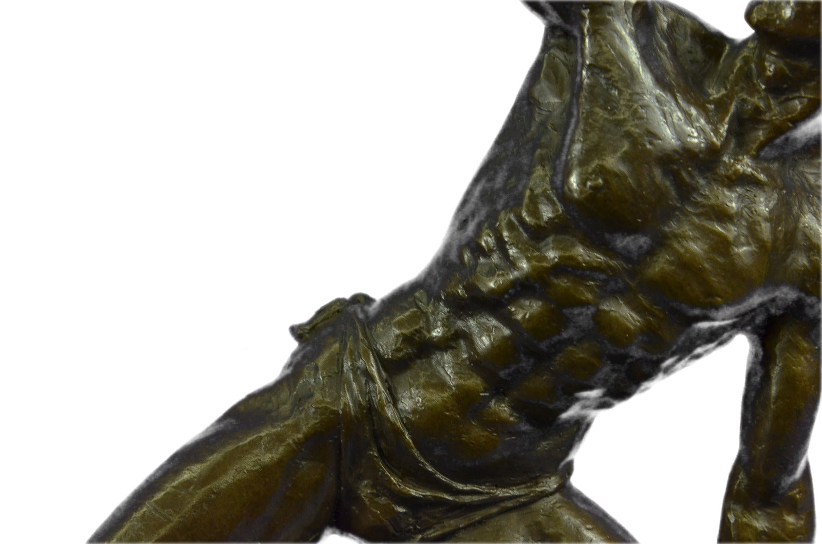 Bronze decor collectible sculpture Greek/Roman ~Vitaleh ~Nude Roman Archer Decor
