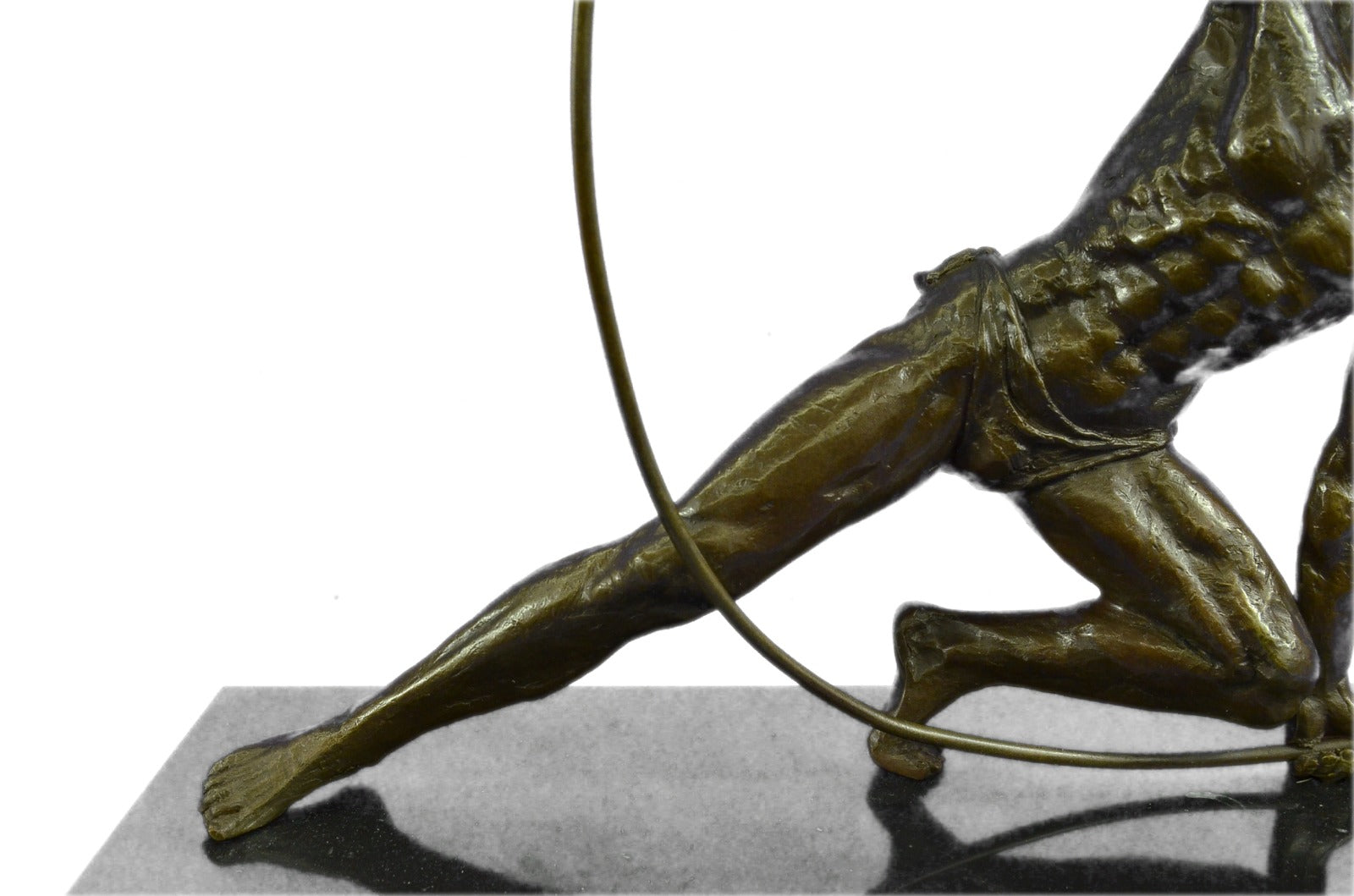 Bronze decor collectible sculpture Greek/Roman ~Vitaleh ~Nude Roman Archer Decor