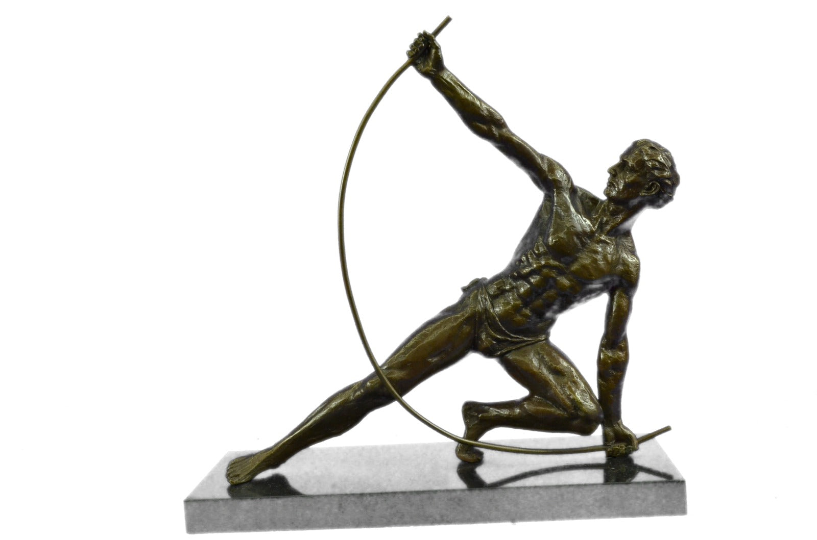 Bronze decor collectible sculpture Greek/Roman ~Vitaleh ~Nude Roman Archer Decor