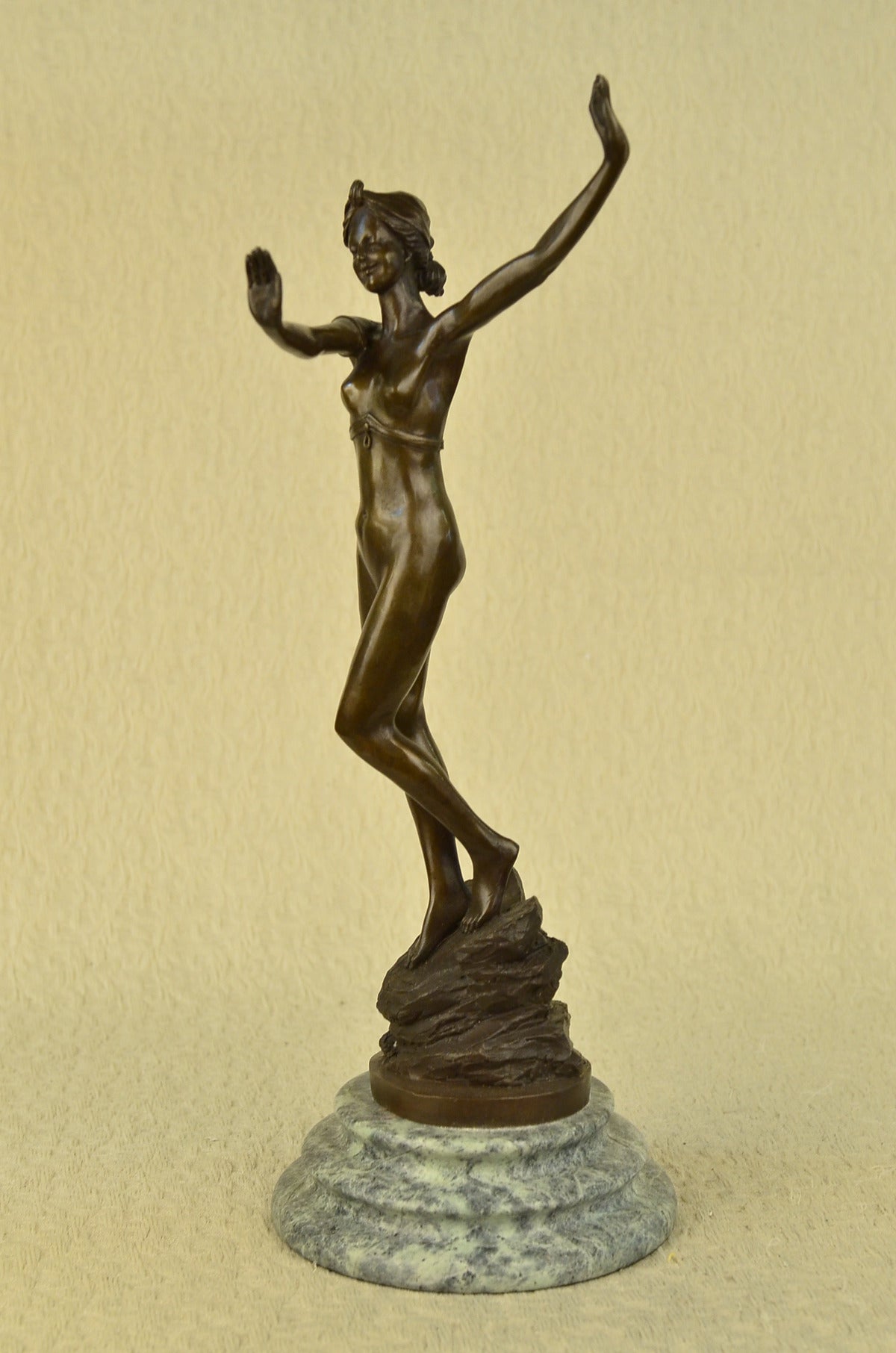 Handcrafted bronze sculpture SALE Original Deco Art Patoue Jean French Signed