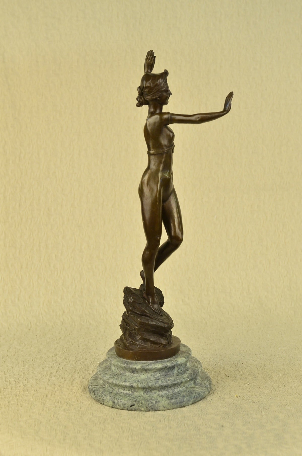 Handcrafted bronze sculpture SALE Original Deco Art Patoue Jean French Signed