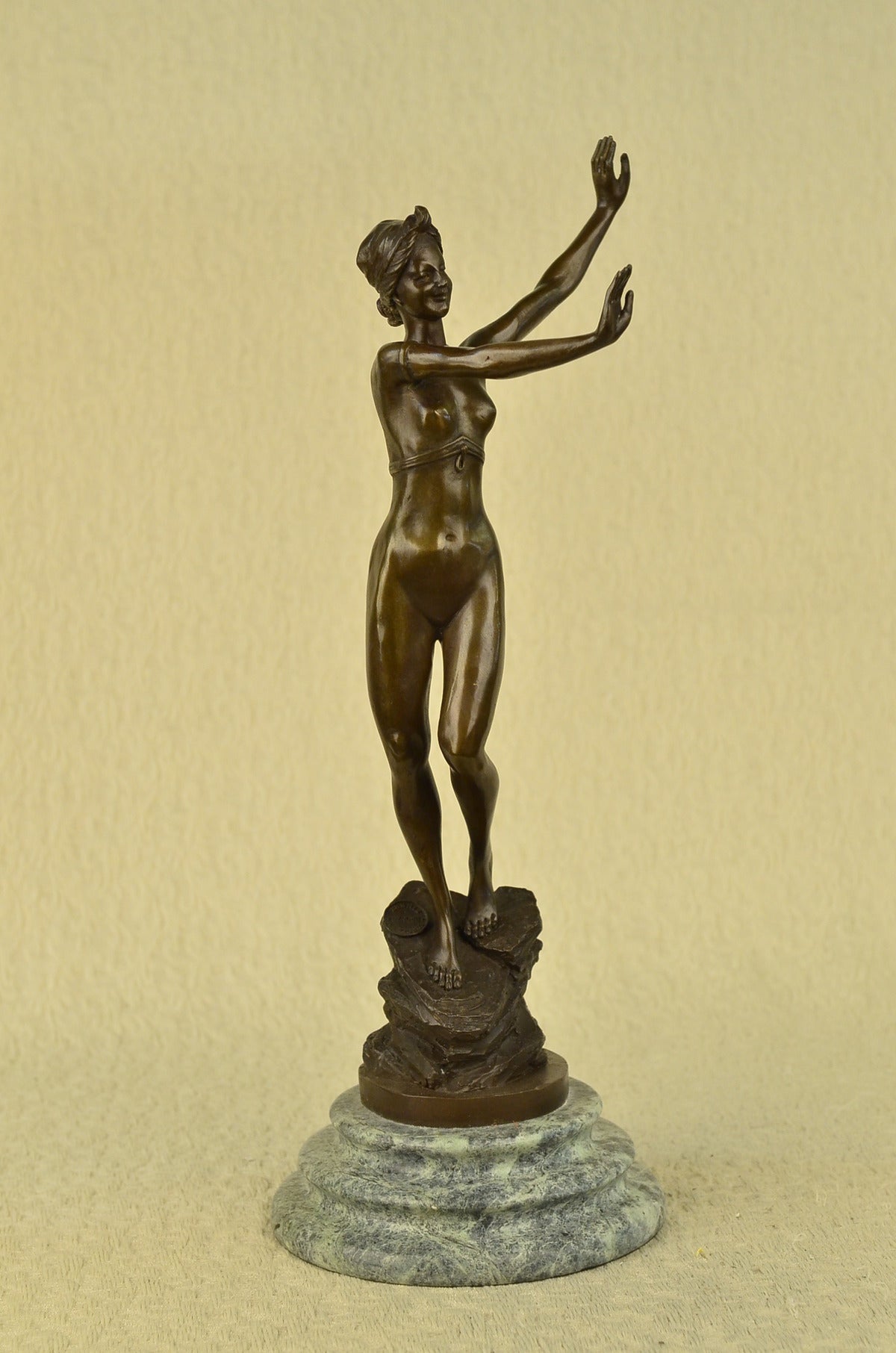 Handcrafted bronze sculpture SALE Original Deco Art Patoue Jean French Signed