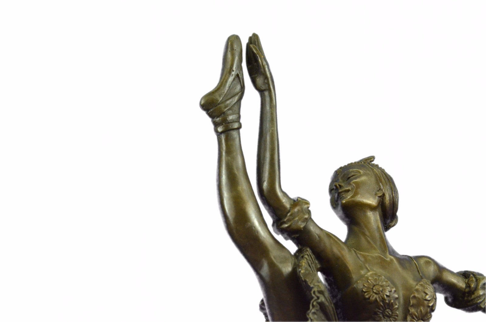 Hand Made By Lost wax Method Ballerina Dancer Young Woman Bronze Trophy Statue