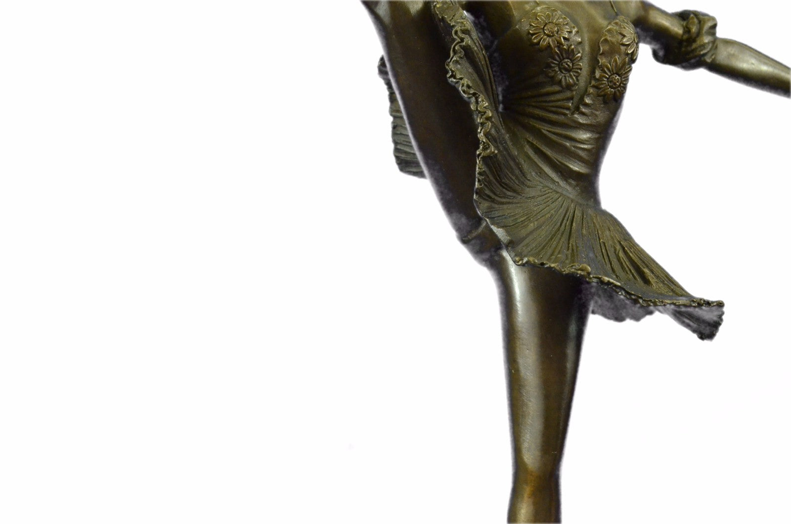 Hand Made By Lost wax Method Ballerina Dancer Young Woman Bronze Trophy Statue