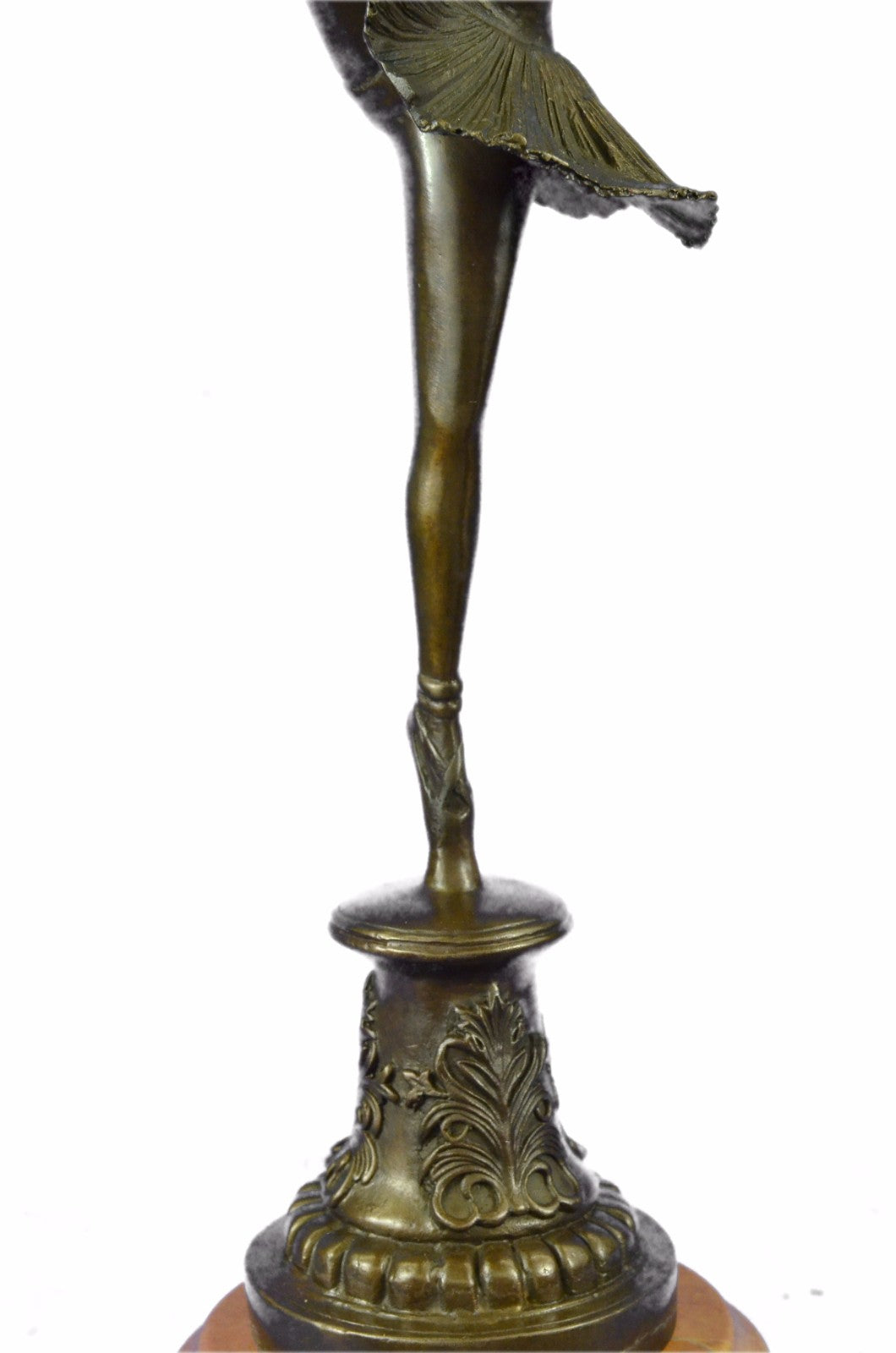 Hand Made By Lost wax Method Ballerina Dancer Young Woman Bronze Trophy Statue