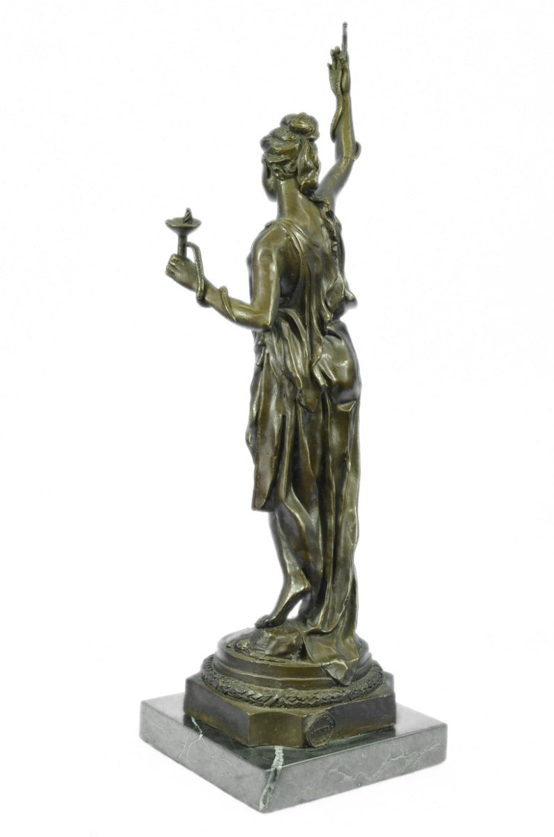 Bronze Sculpture Gorgeous Maiden Hot Cast Home Office Garden Patio Decoration