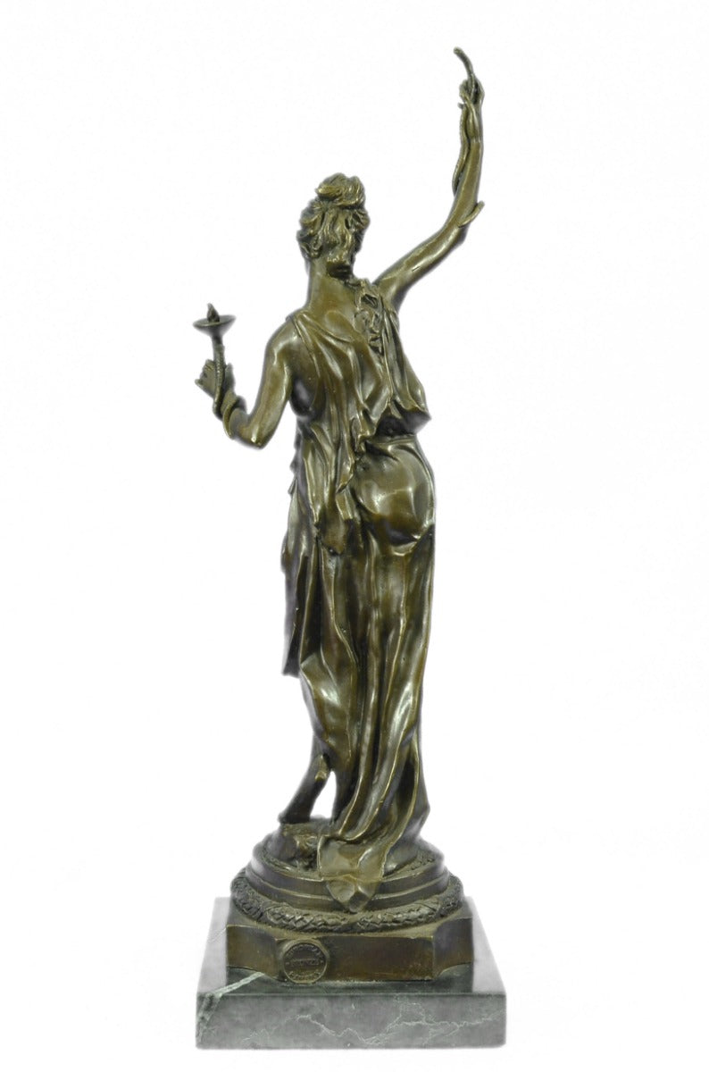 Bronze Sculpture Gorgeous Maiden Hot Cast Home Office Garden Patio Decoration