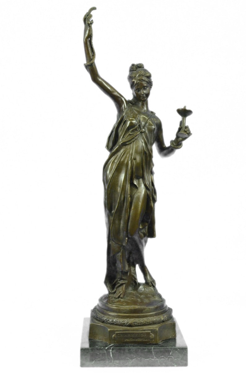 Bronze Sculpture Gorgeous Maiden Hot Cast Home Office Garden Patio Decoration