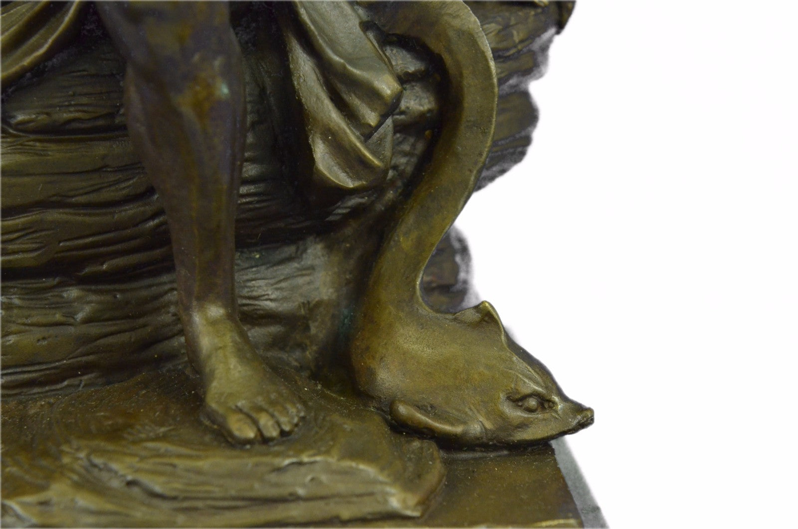 ART Deco Bronze Marble STATUE Greek SEA God Poseidon Sculpture Figurine