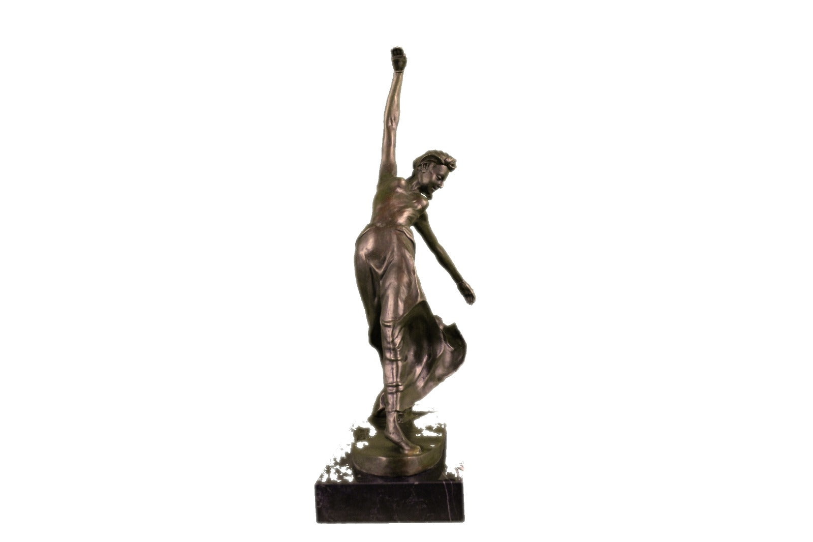 Bronze Sculpture of Gypsy Dancer By French Artist Jean Patoue Home Decor