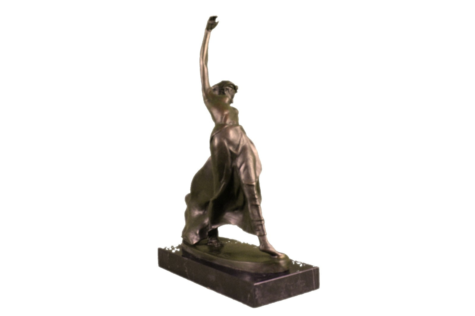 Bronze Sculpture of Gypsy Dancer By French Artist Jean Patoue Home Decor