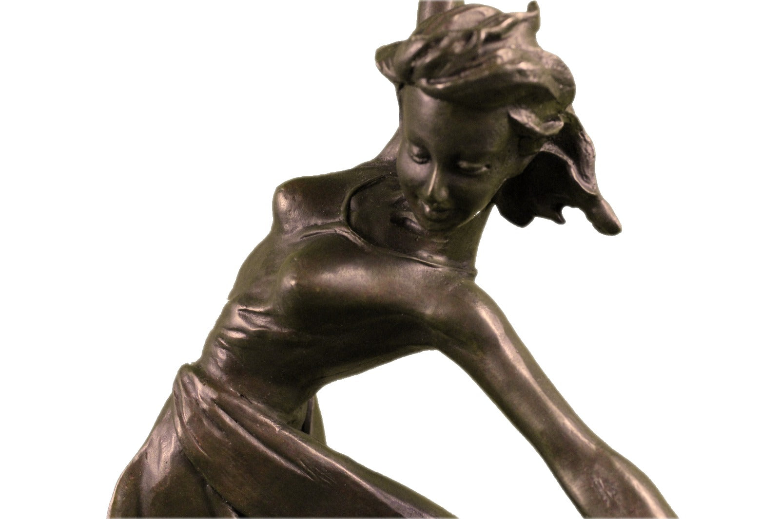 Bronze Sculpture of Gypsy Dancer By French Artist Jean Patoue Home Decor