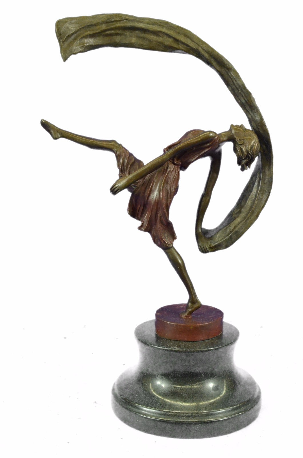 **DEAL*DEAL** Bronze Sculpture Statue Signed Aldo Vitaleh Beauty Ribbon Dancer