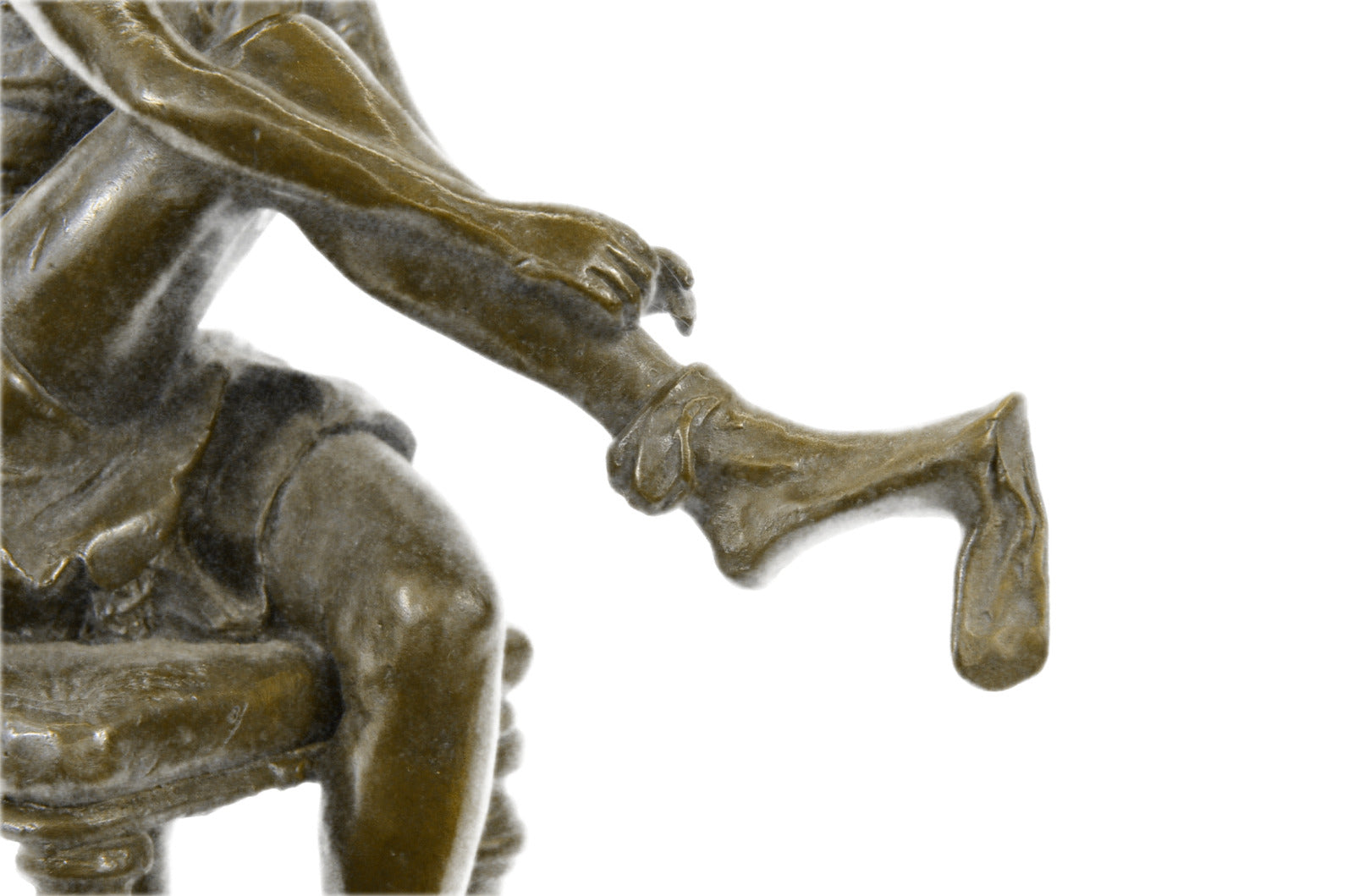 Vintage Victorian Maiden Garden Flowers Bronze Marble Statue Sculpture Gift
