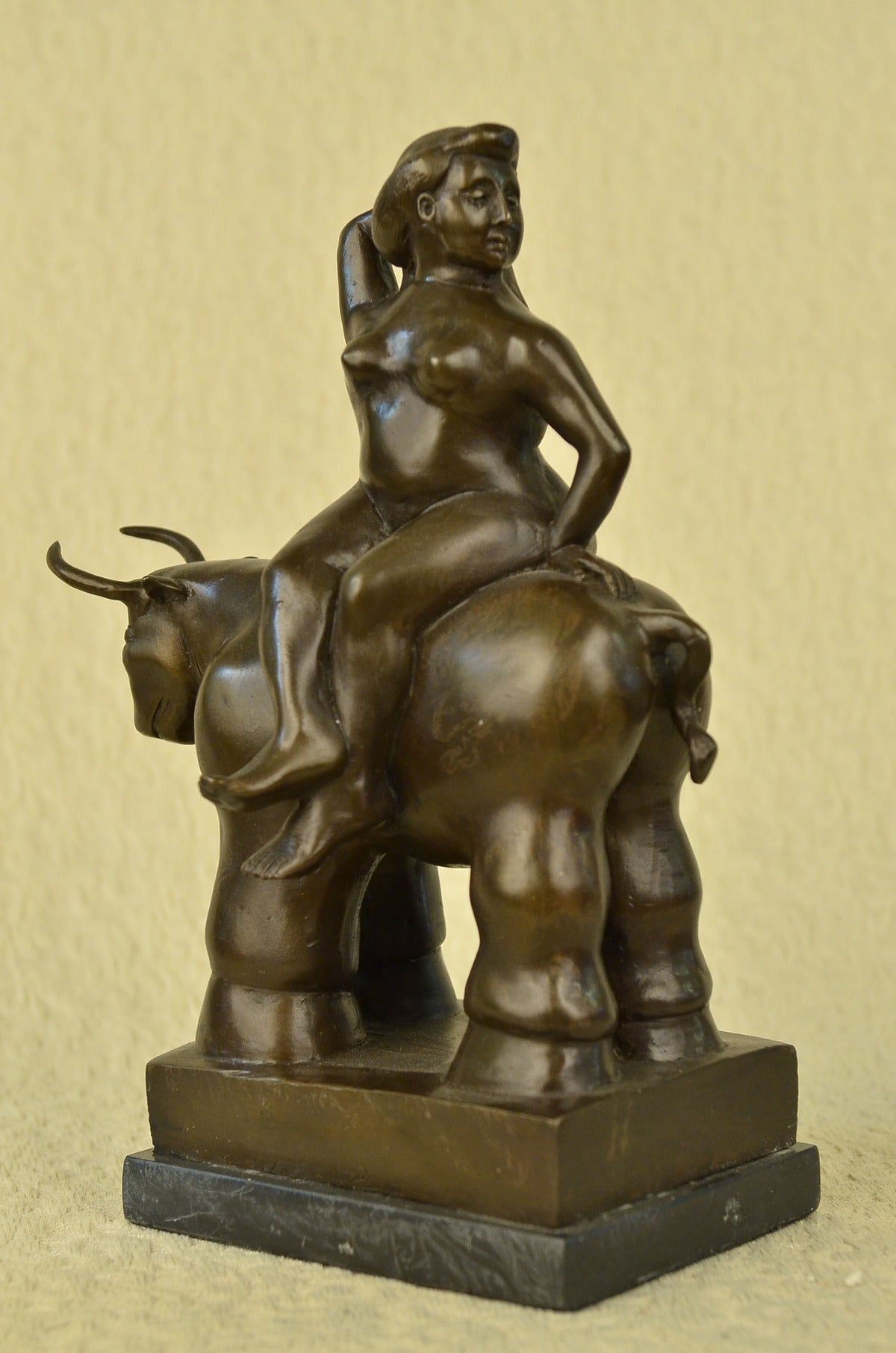 Handcrafted bronze sculpture SALE Gir Nude Century Mid Abstract Botero Fernando