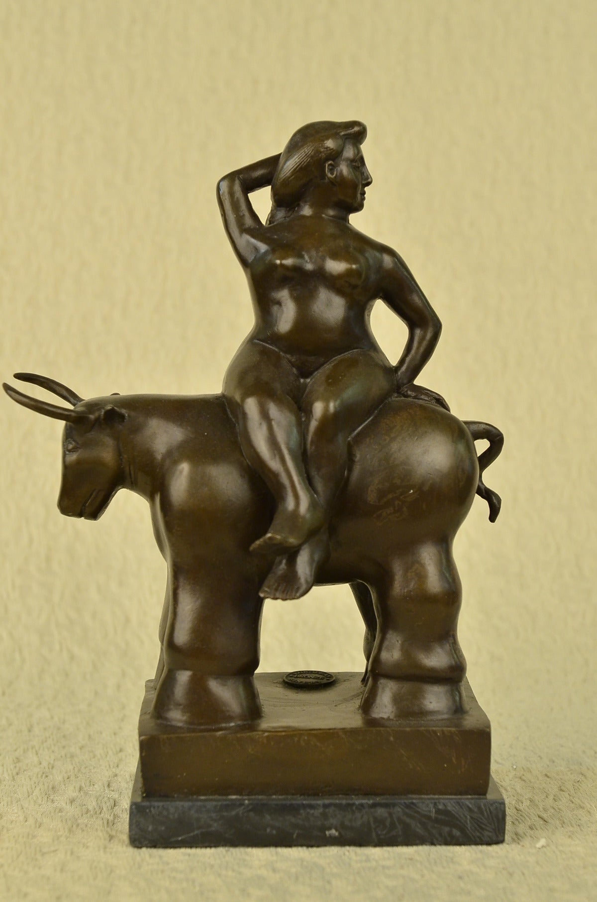 Handcrafted bronze sculpture SALE Gir Nude Century Mid Abstract Botero Fernando