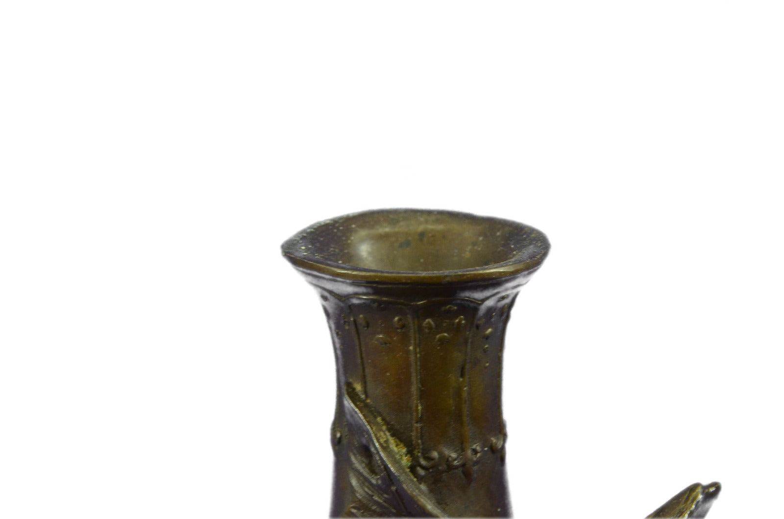 Art Deco Hot Cast fairy Vase Museum Quality Bronze Sculpture Statue Figurine