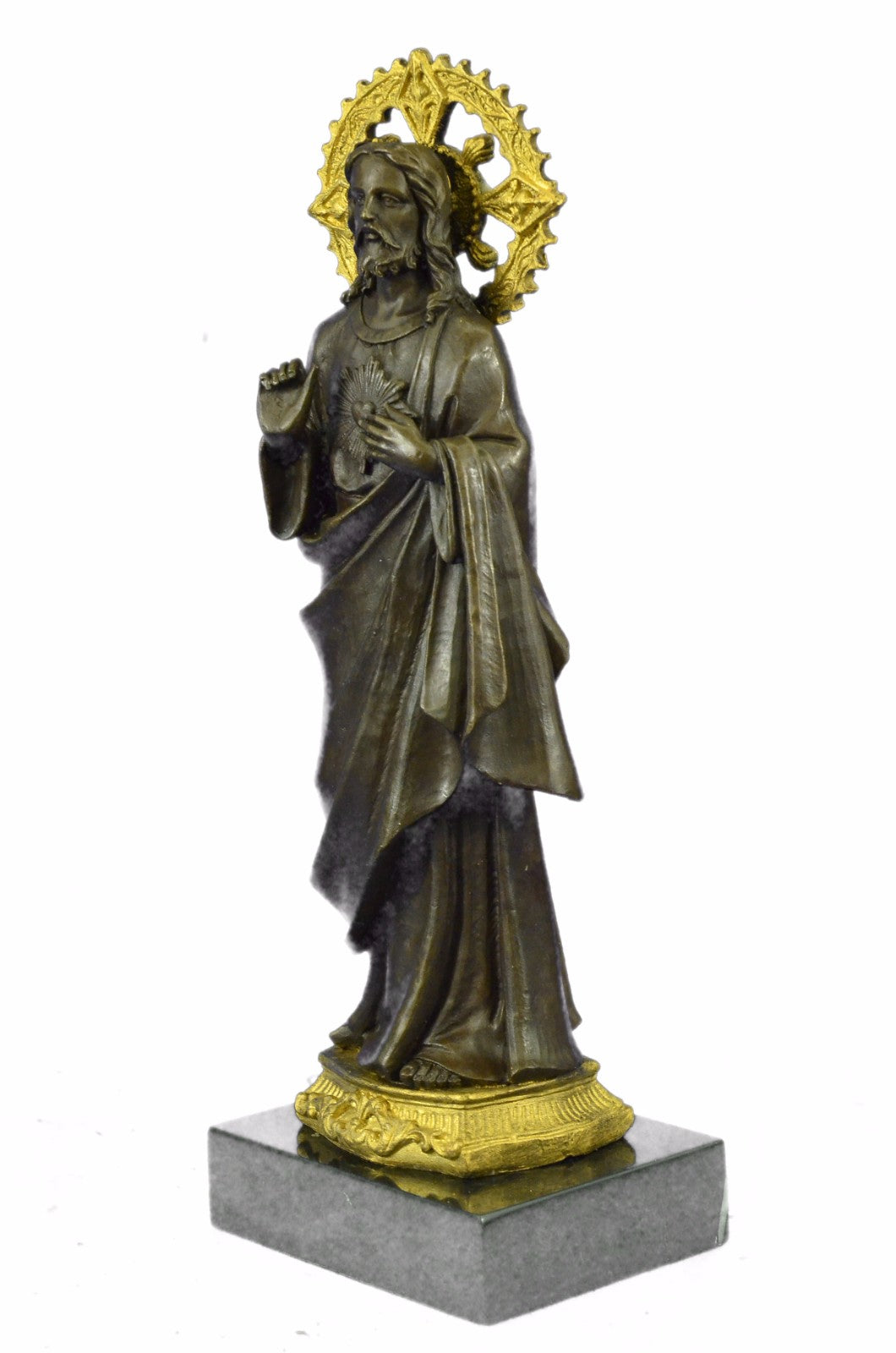 Bronze Sculpture Hand Made Jesus Museum Quality Classic Religious Statue Deal