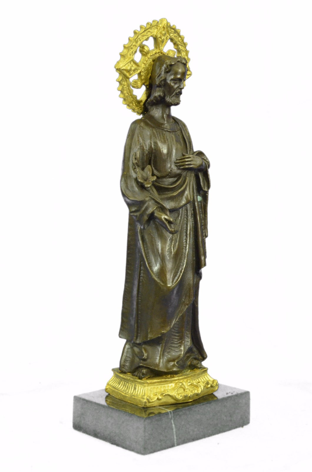 Joseph Jesus god Father Handcrafted Bronze Sculpture Statue Figurine Figure Gift