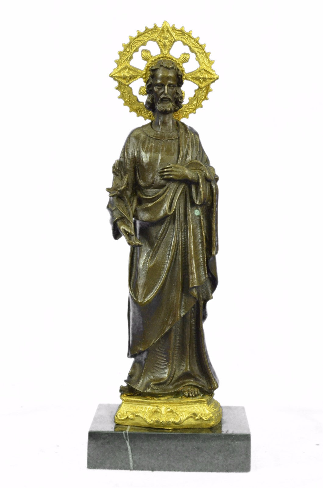 Joseph Jesus god Father Handcrafted Bronze Sculpture Statue Figurine Figure Gift
