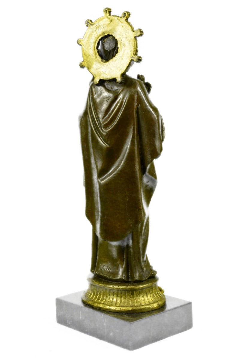 Religious Saint Joseph Jesus Father & Child BIG Beautiful Ornate Bronze Hotcast