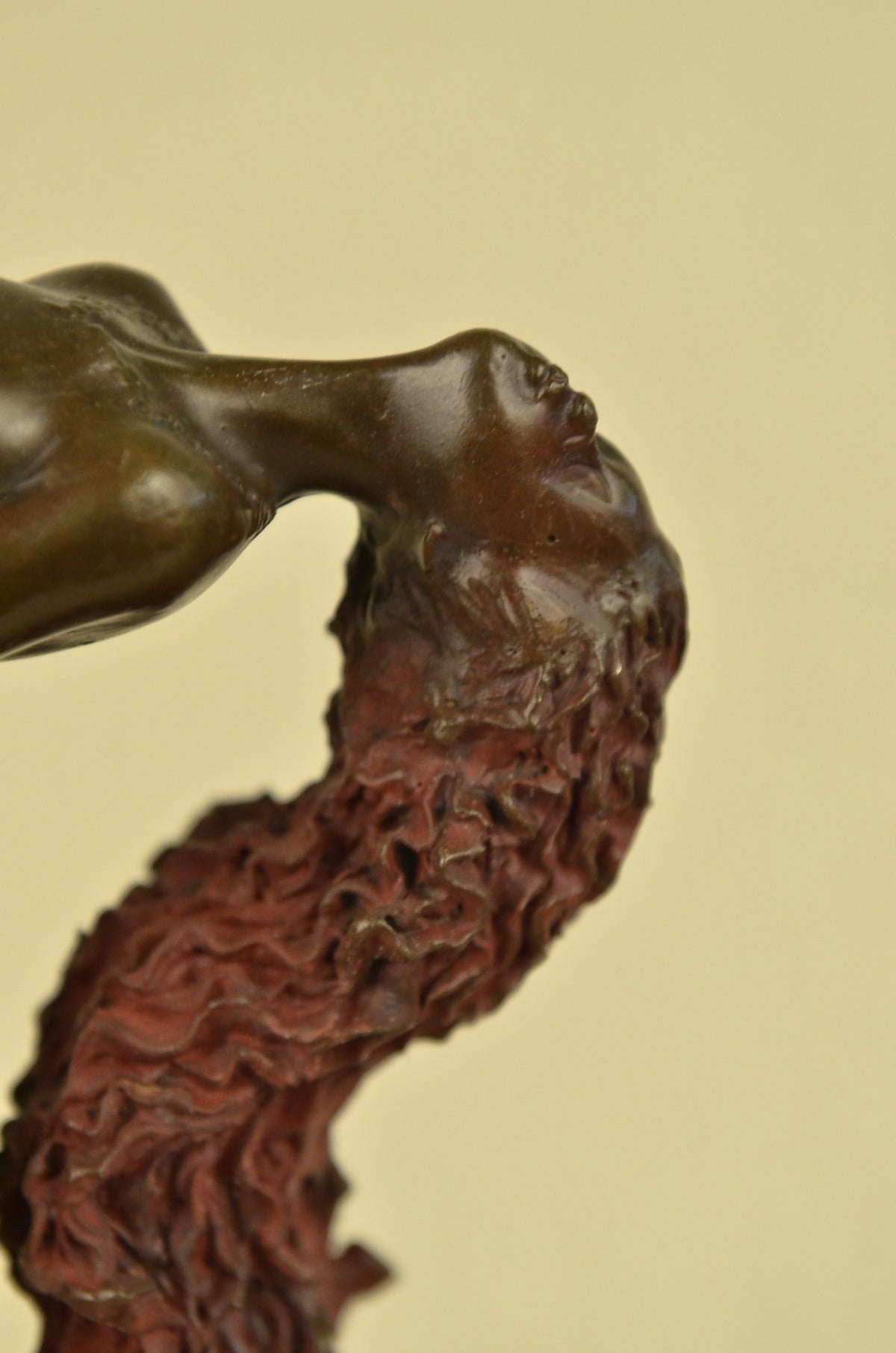 Buy Rolena Abstract Modern Bronze Sculpture – Red Patina Ballerina Statue Art for Sale