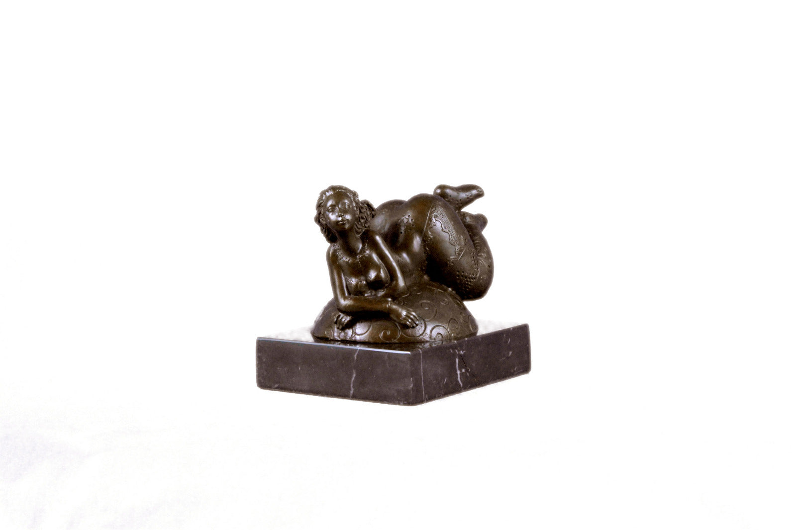 Signed Original a Tribute to Botero Female Bronze Sculpture Statue Figurine